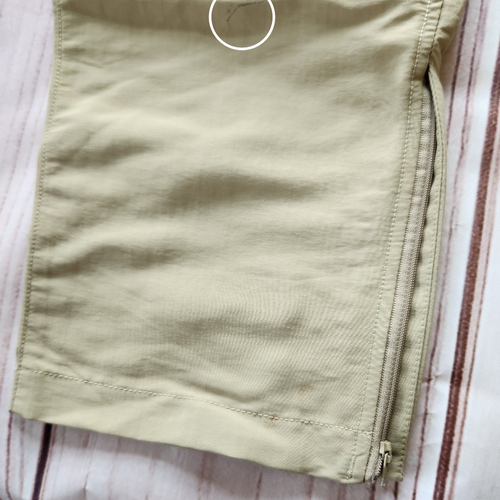 NWT North Face "Paramount Trail Convertible Hiking Pants" Twill Beige, Size 34 - Picture 4 of 12